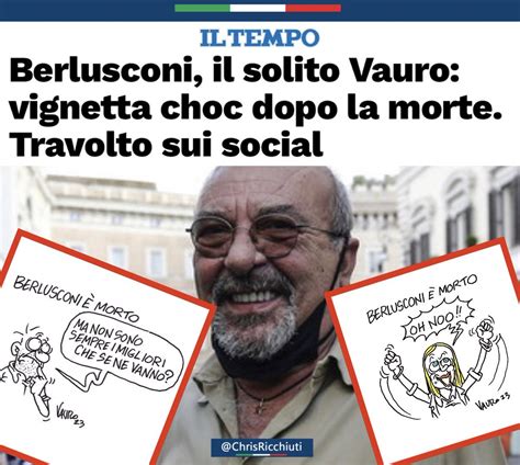 Berlusconi, il solito Vauro: vignetta choc dopo la morte. Travolto .